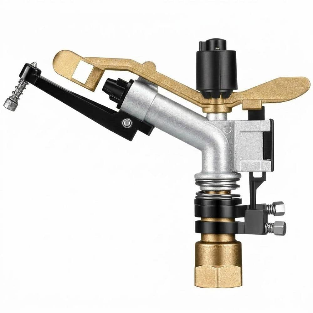1 pcs 1 in NPT Female Thread Farm Irrigation Sprinkler Spray Gun 360 Degree Adjustable Impact Head with Nozzle Set price history on PriceWatchPro