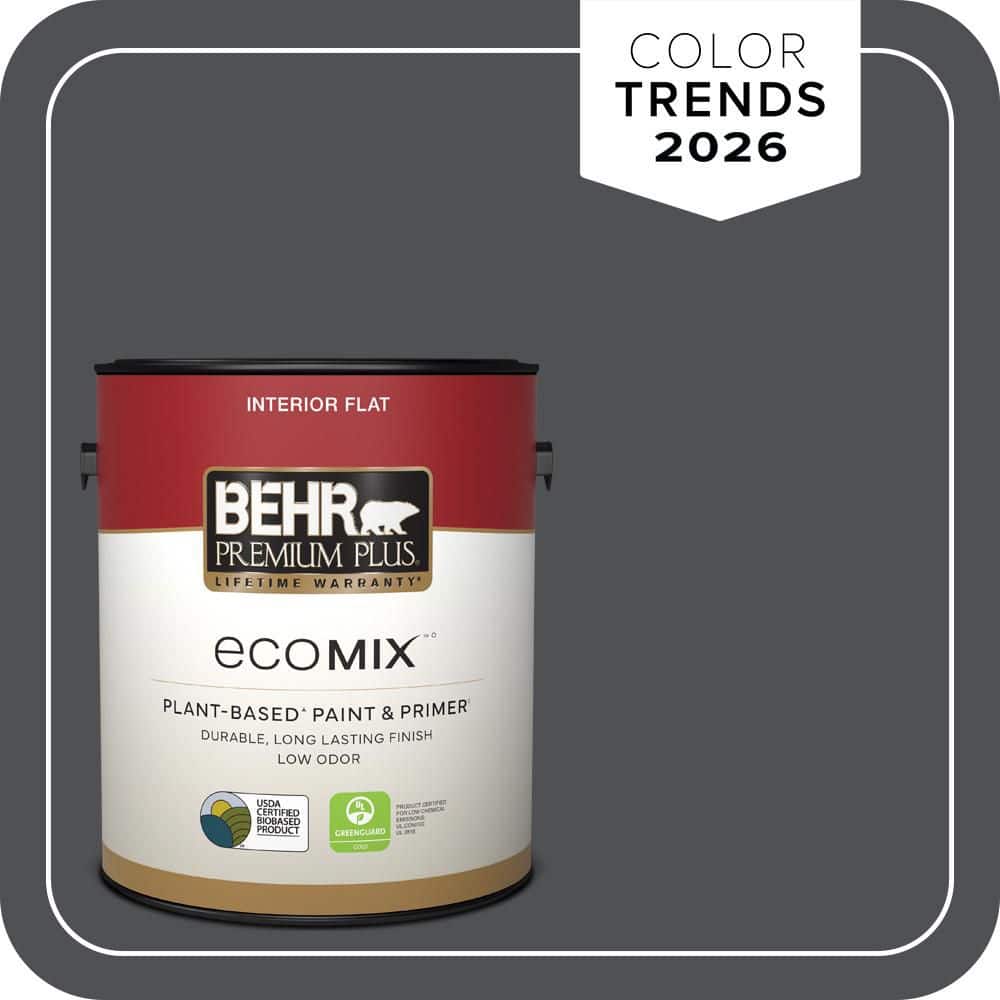 1 gal. #PPU18-01 Cracked Pepper Flat EcoMix Plant-Based Interior Paint & Primer price history on PriceWatchPro