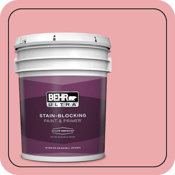 BEHR ULTRA 5 gal. #140C-3 Hibiscus Petal Extra Durable Eggshell Enamel Interior Paint & Primer