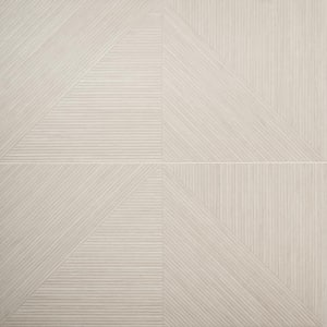 Luxury Ribbed Ash 23.62 in. x 47.24 in. Matte Porcelain Wall Tile (15.49 sq. ft./Case)
