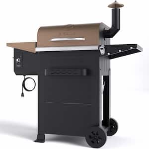 573 sq. in. Wood Pellet Grill and Smoker PID, Bronze