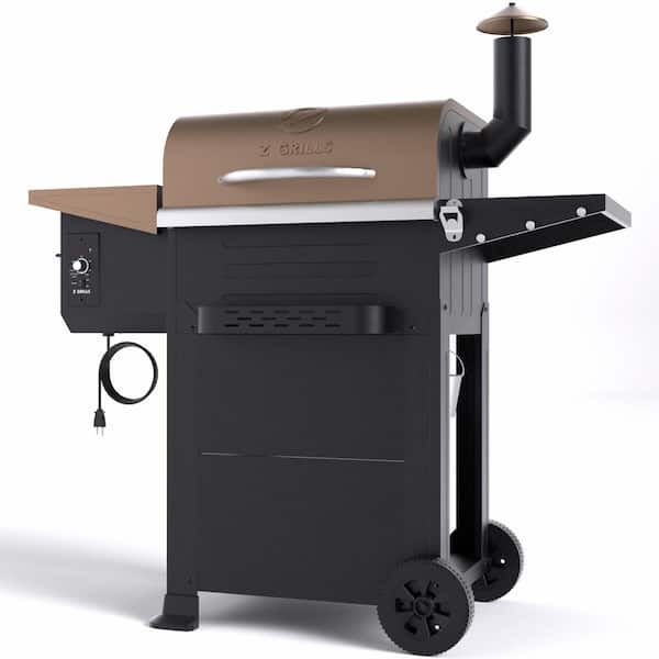 Z GRILLS 573 sq. in. Wood Pellet Grill and Smoker PID 2.0 in Bronze