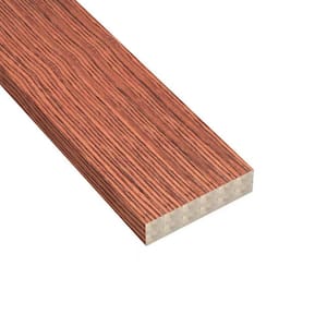 94 in. x 1.06 in. x 0.79 in. MDF Wood Slat Siding Panel in Median Oak Color (Set of 12-Pieces)