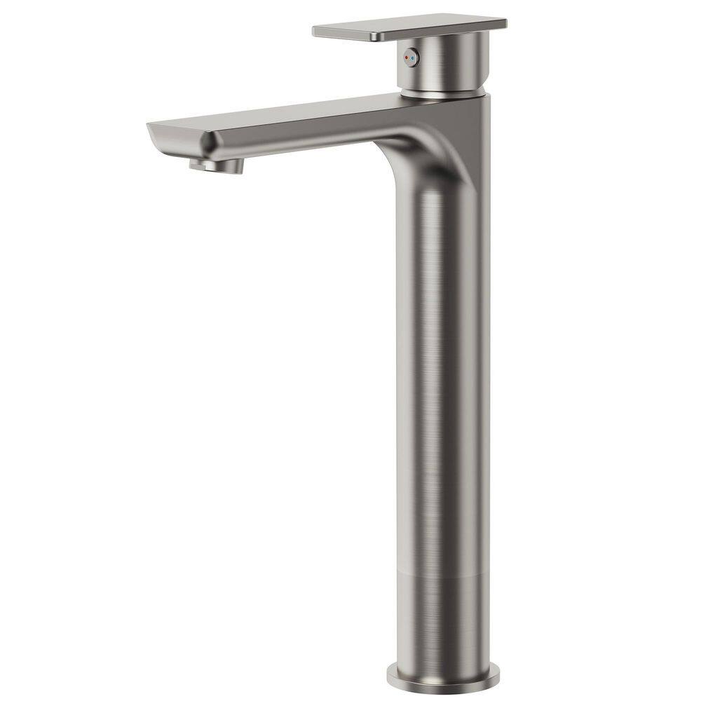 Single Handle Single Hole Bathroom Faucet Drain Not Included Corrosion Resistant in Brushed Nickel price history on PriceWatchPro