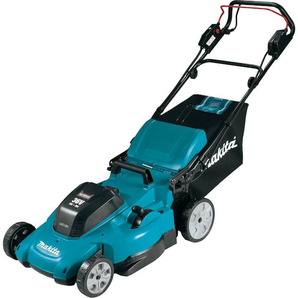 Makita 18-Volt X2 (36V) LXT Lithium-Ion Cordless 21 in. Walk Behind Self-Propelled Lawn Mower Kit Batteries (5.0Ah) XML11CT1 - The Home Depot