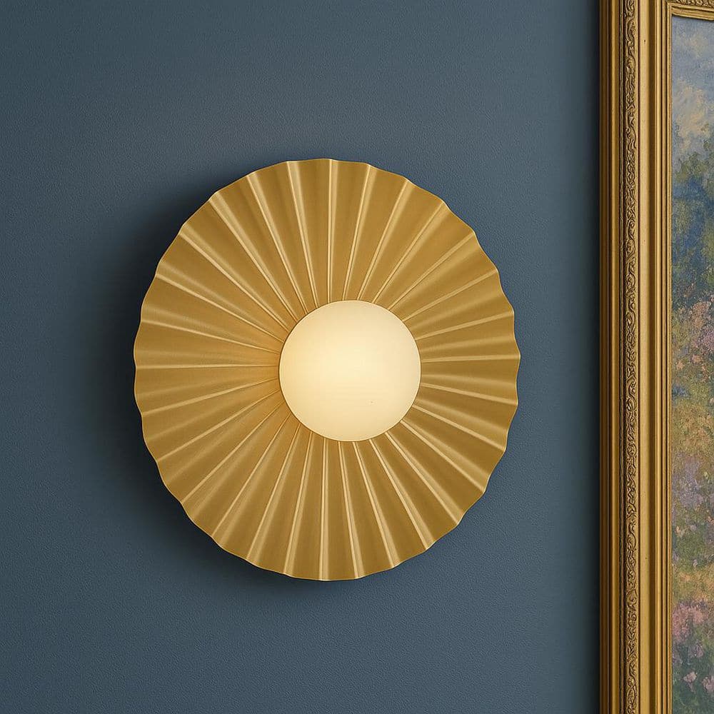 Stevie 13.75 in. 1 Light Lacquered Brass Flush Mount price history on PriceWatchPro