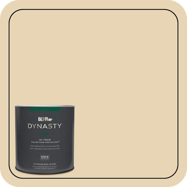 BEHR DYNASTY 1 qt. #ICC-93 Champagne Gold Semi-Gloss Exterior Stain-Blocking Paint & Primer