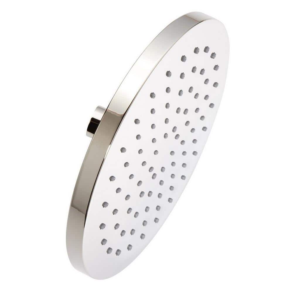 Large Polished Nickel Round Rainfall Wall Mounted Shower Head