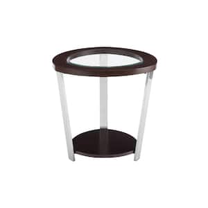 Duncan 23 in. Espresso Wood End Table