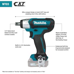 12V max CXT Lithium-Ion Cordless 1/2 in. Sq. Drive Impact Wrench, Tool Only