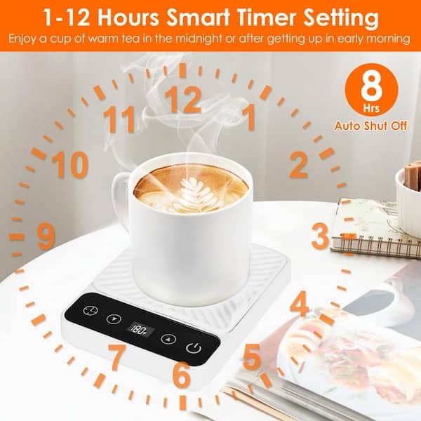  Coffee Mug Warmer, 104℉/131℉/176℉ 3-Temp Settings Temperature  4H Auto Shut Off 36W Warmers Heating Plate Desk Home Use for Coffee, Tea,  Milk, Beverage, Cocoa, Candle: Home & Kitchen