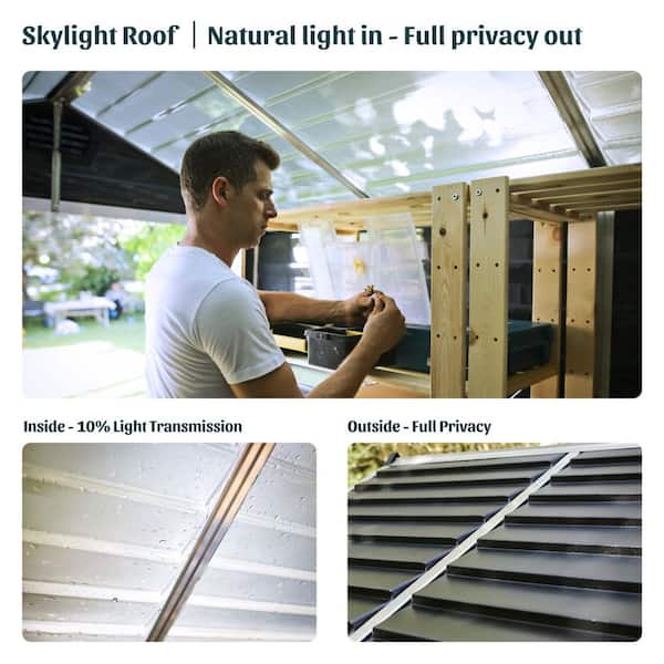 CANOPIA by PALRAM SkyLight 6 ft. W x 8 ft. D Resin Plastic Outdoor