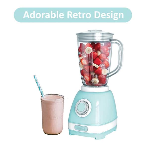 Brentwood 50-oz. 12-Speed Red Electric Blender with Plastic Jar 98586545M -  The Home Depot
