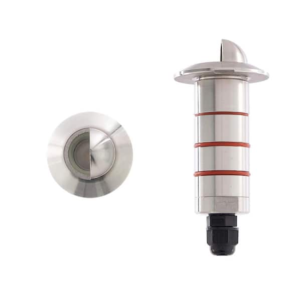WAC LANDSCAPE Inground Indicator Light 12-Volt Lumens Stainless Steel Hardwired Integrated LED Well Light with 3000K Color Temp