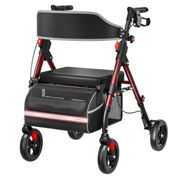 Premium Foldable Rollator Walker for Seniors,350 lb Capacity Premium Foldable Rollator Walker for Seniors,350 lb Capacity
