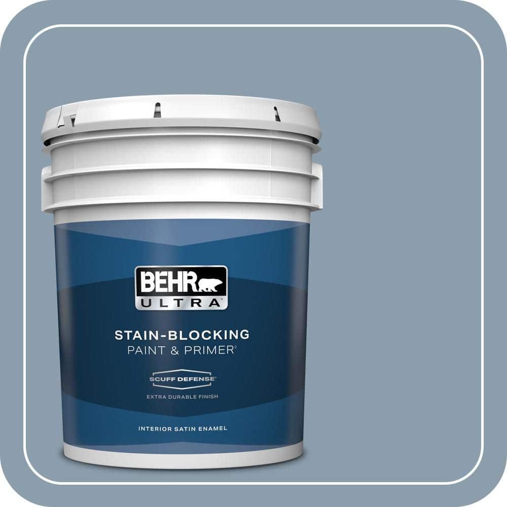 5 gal. #ICC-65 Relaxing Blue Extra Durable Satin Enamel Interior Paint & Primer price history on PriceWatchPro