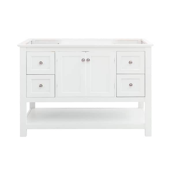 Manchester 48 in. Single Bath Vanity Cabinet without Top in White - Shaker-Style