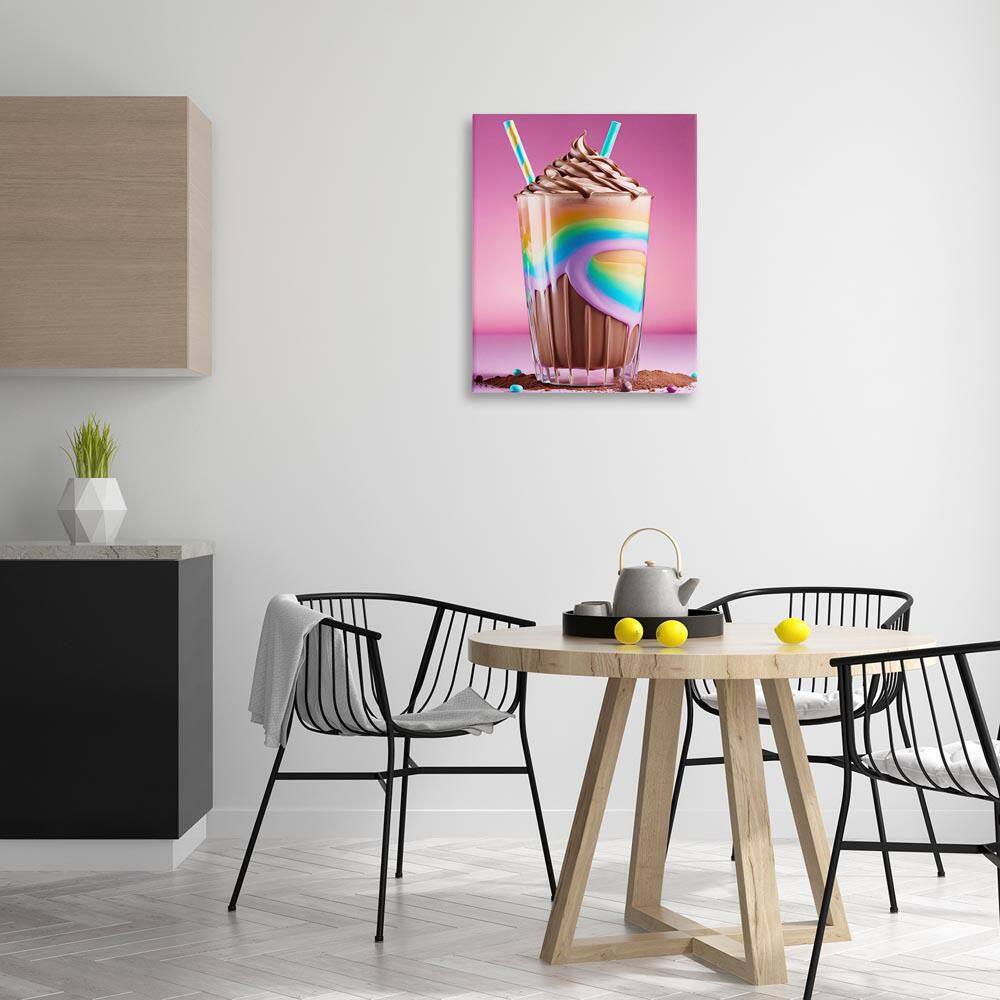 Rainbow Hued Milkshake by Tabz Jones Unframed Food Graphic Art Print 30 in. x 24 in. price history on PriceWatchPro