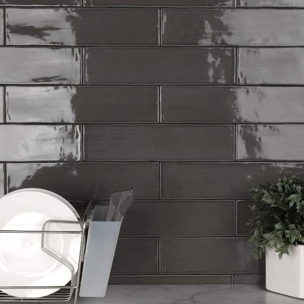 Chester Grafito 3 in. x 12 in. Ceramic Wall Tile (5.72 sq. ft./Case)