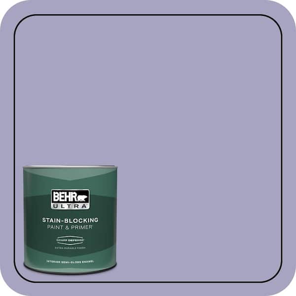 BEHR ULTRA 1 qt. #640D-4 Canyon Mist Extra Durable Semi-Gloss Enamel Interior Paint & Primer