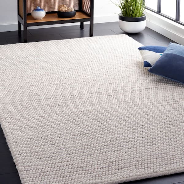 Natura 4 ft. x 4 ft. Ivory/Beige Basket Marle Square Area Rug