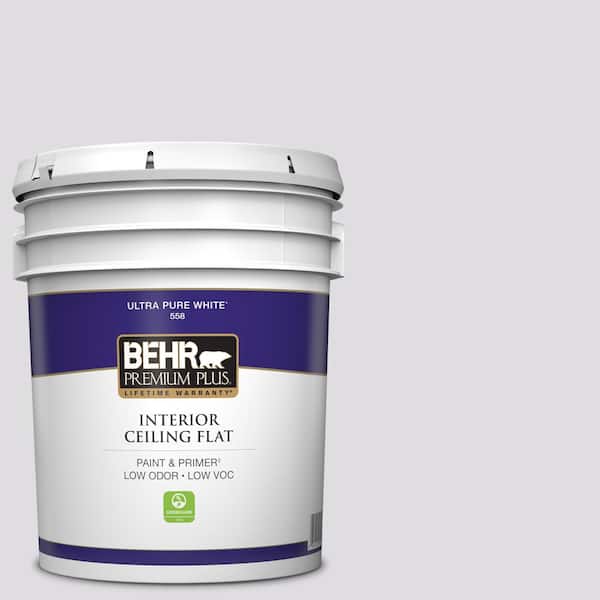 5 gal. #660E-1 Lavender Lace Ceiling Flat Interior Paint