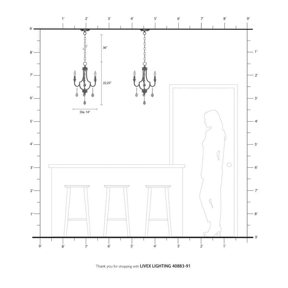 Elegant Brushed Nickel 3-Light Mini Chandelier with Clear Crystals