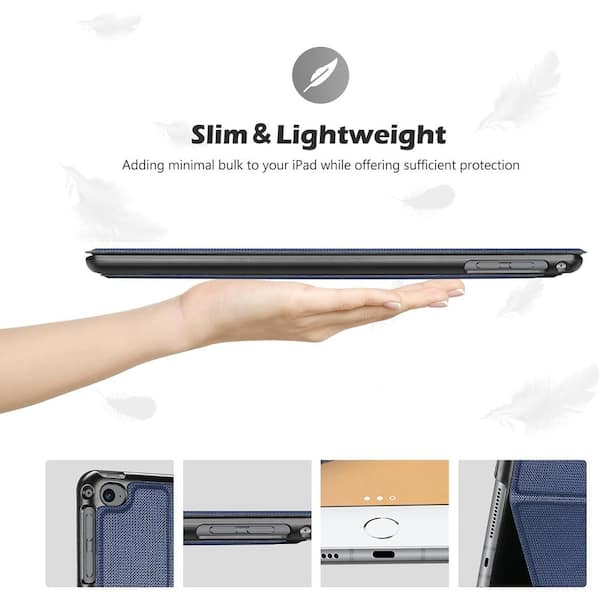 Lukyamzn 9.7 in. Smart Cover Slim Stand Protective Folio Case with