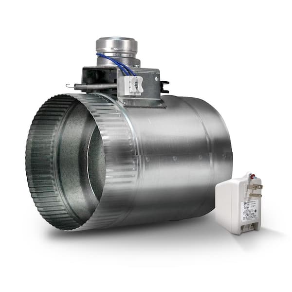 Suncourt 6 in. Motorized Adjustable Damper, Open
