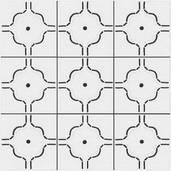 MOLOVO Kenzo Dec-01 7.9 in. x 7.9 in. Matte Porcelain Floor and Wall Tile (11.2 .sq. ft./Case)