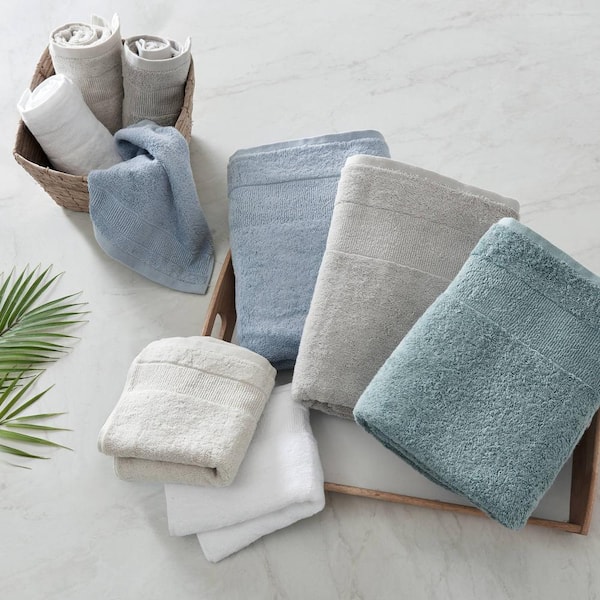 Threadable 4-piece Textured Hand Towel and Washcloth Set