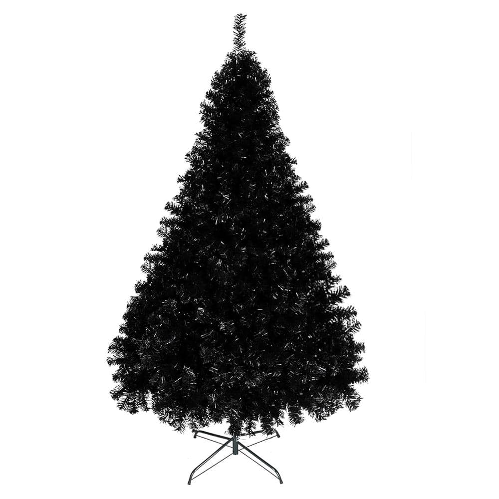 6 ft. Black PVC Artificial Christmas Tree with 1600 Branches S-G59311591 -  The Home Depot