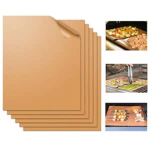 Slordig Snikken Egypte Dyiom Copper Reusable Heavy Duty BBQ Grill Mesh Mat-Set of 9 Non-Stick,  Cooking Accessories B09XHXSJK2 - The Home Depot