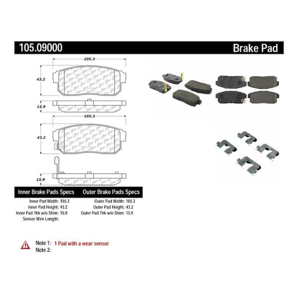 Centric Parts Disc Brake Pad Set