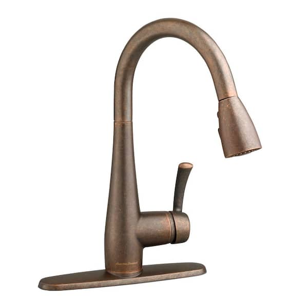 American Standard Quince Single-Handle Pull-Down Sprayer Kitchen Faucet in Oil Rubbed Bronze