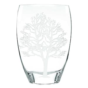 Charlie Frosted Crystal Table Vase
