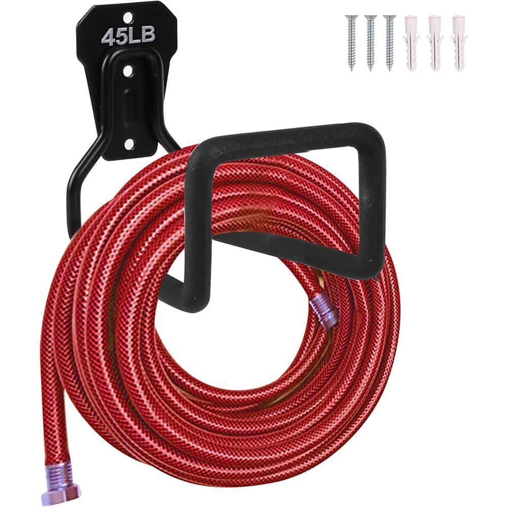 Metal Garden Heavy-Duty Hose Hook Wall Mount Hose Bracket for Outdoor Patio