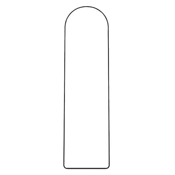 Unbranded 16.5 in. W x 59.8 in. H Arched Aluminum Framed Wall Mount Modern Decorative Bathroom Vanity Mirror