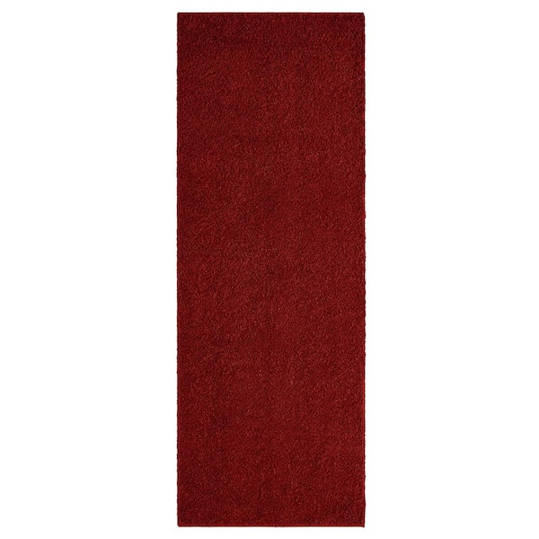 Context Eclipse Solid Red 3 ft. x 10 ft. Polypropylene Area Rug