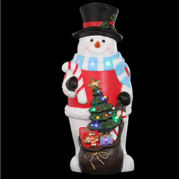 Home Accents Holiday 36 in. H Christmas Snowman with LED Lights NX4165 -  The Home Depot