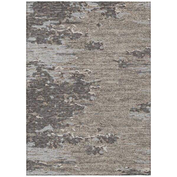 Chantille Machine Washable Indoor/Outdoor Abstract ACN2987 Gray 5 ft. x 7 ft. 6 in. Area Rug