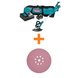 5.0 Ah 18V LXT Brushless 9 in. Drywall Sander Kit, AWS Capable with 9 in. Round Abrasive Disc, 120-Grit (25/Pack)
