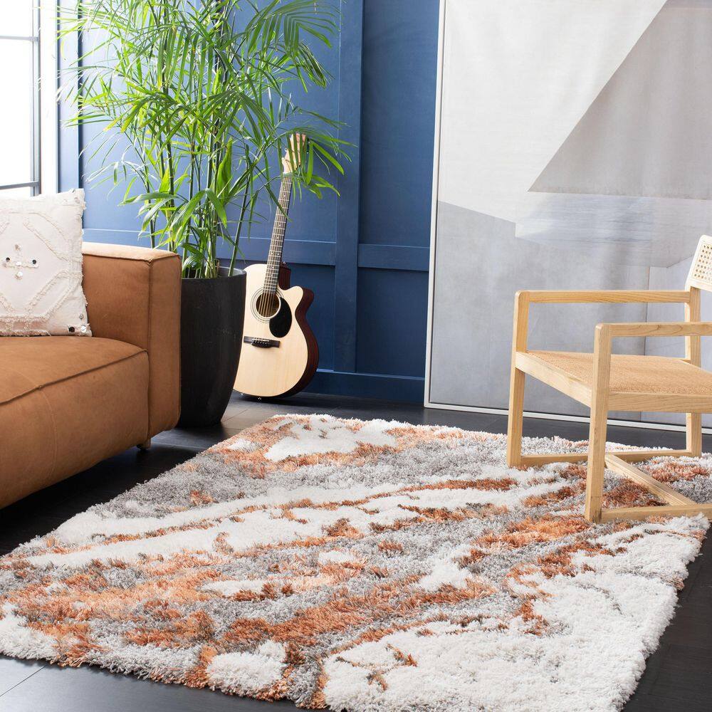 Horizon 5 X 8 Gray/Rust Abstract Area Rug price history on PriceWatchPro