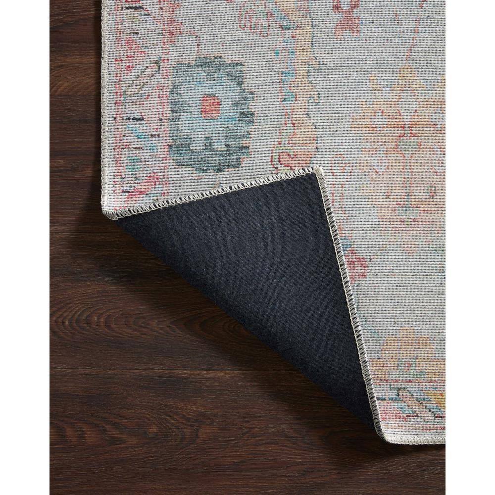 Elysium Blue Synthetic Floral Low Pile Area Rug