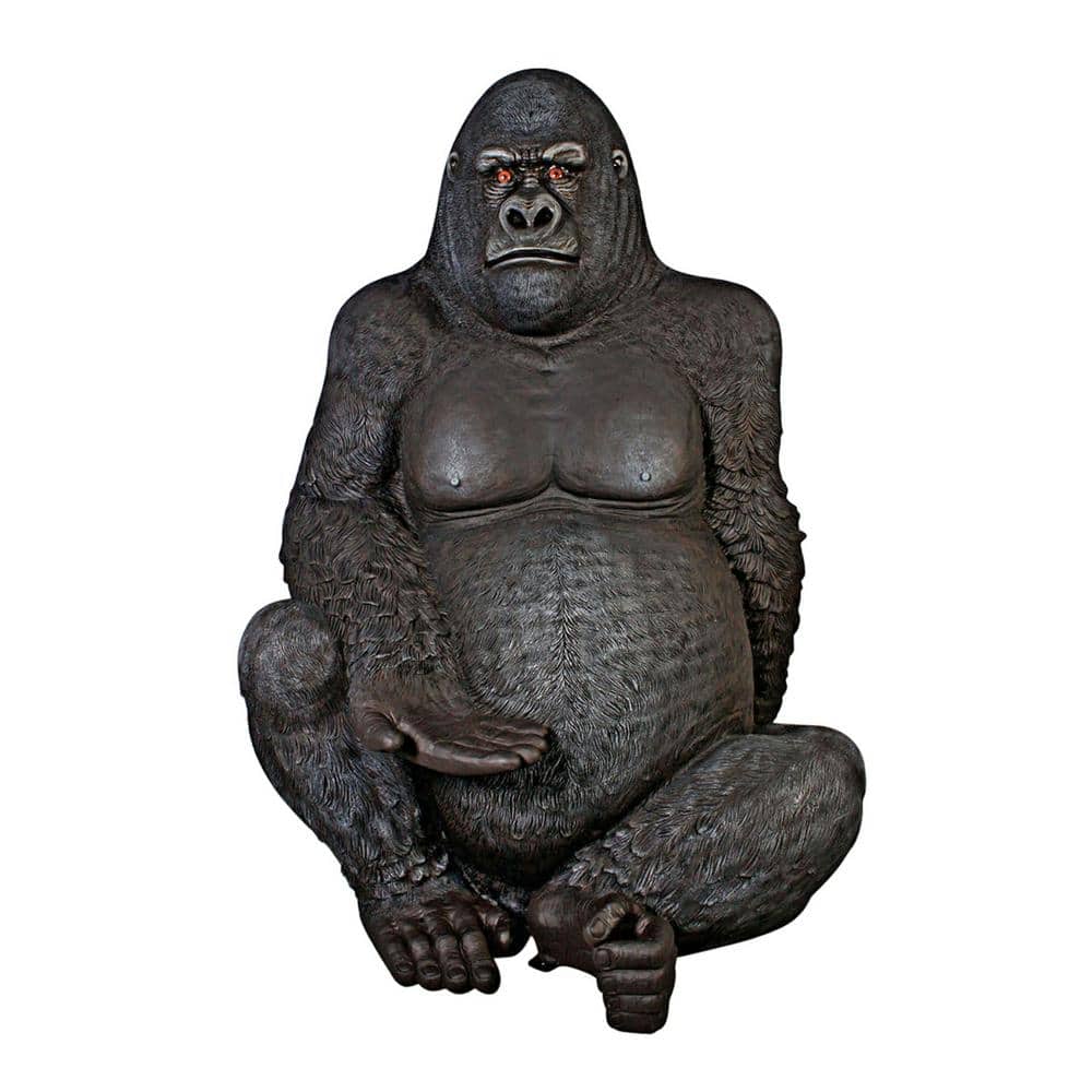 Design Toscano 98 in. H Giant Male Silverback Gorilla Statue