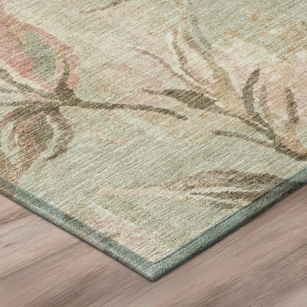 Chantille Machine Washable Indoor/Outdoor Abstract ACN2951 Sage 10 ft. x 14 ft. Area Rug