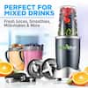  Nutrichef NCBL1000 Personal Electric Single Serve Small  Professional Kitchen Countertop Mini Blender for Shakes and Smoothies  w/Pulse Blend, Convenient Lid Co, 20 & 24 oz Cups, Black : Home & Kitchen