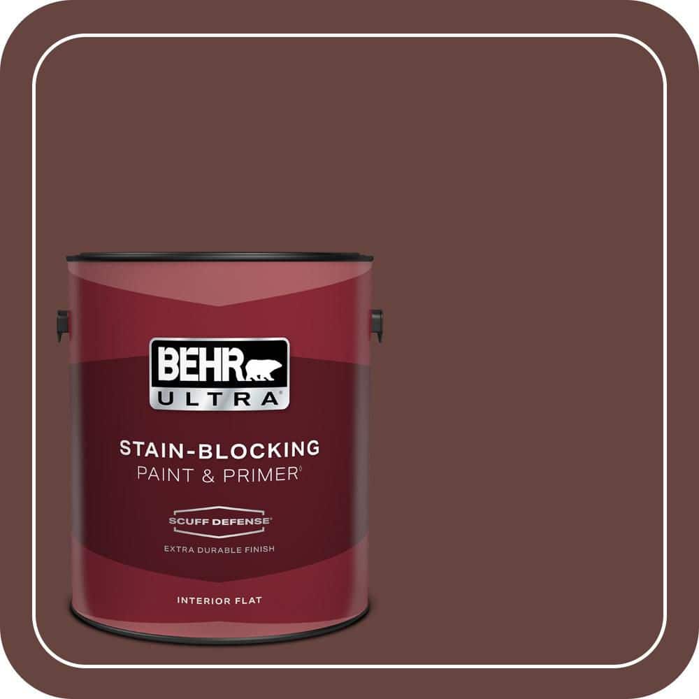 1 gal. #S-G-730 Tawny Port Extra Durable Flat Interior Paint & Primer price history on PriceWatchPro