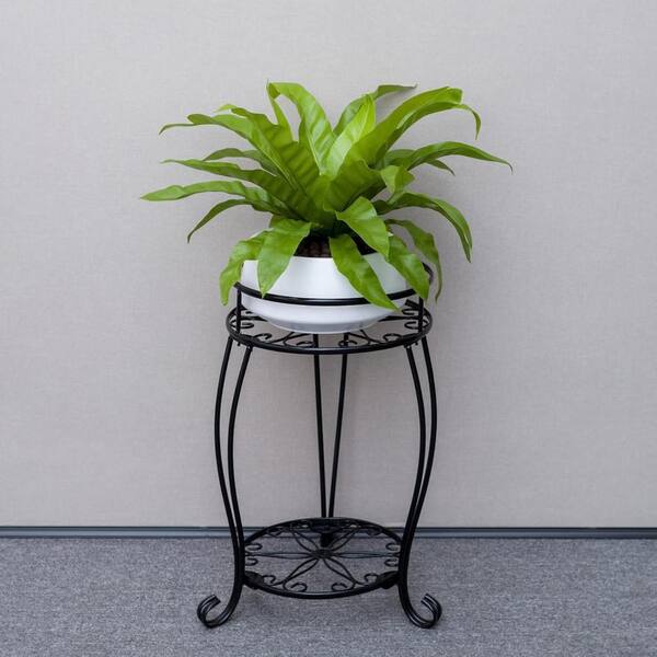19.4 in. H Indoor/Outdoor Plant Stand Heavy Duty Metal Planter