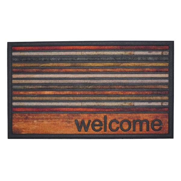 Calloway Mills Welcome Stripes Doormat 18" x 30"
